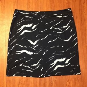 DONNA MOORE Zebra Striped Skirt, XL
